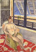 Henri Matisse Sitting in the window of the Nude oil painting picture wholesale